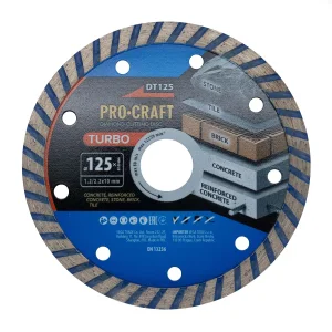 Алмазний диск Procraft DT125 125мм 22,23мм 2.2 мм UA