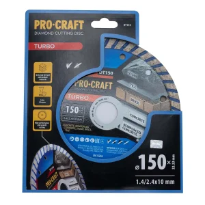 Алмазний диск Procraft DT150 150мм 22,23мм 2.4 мм UA