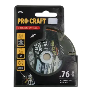 Твердосплавний диск Procraft WC76 10 мм UA