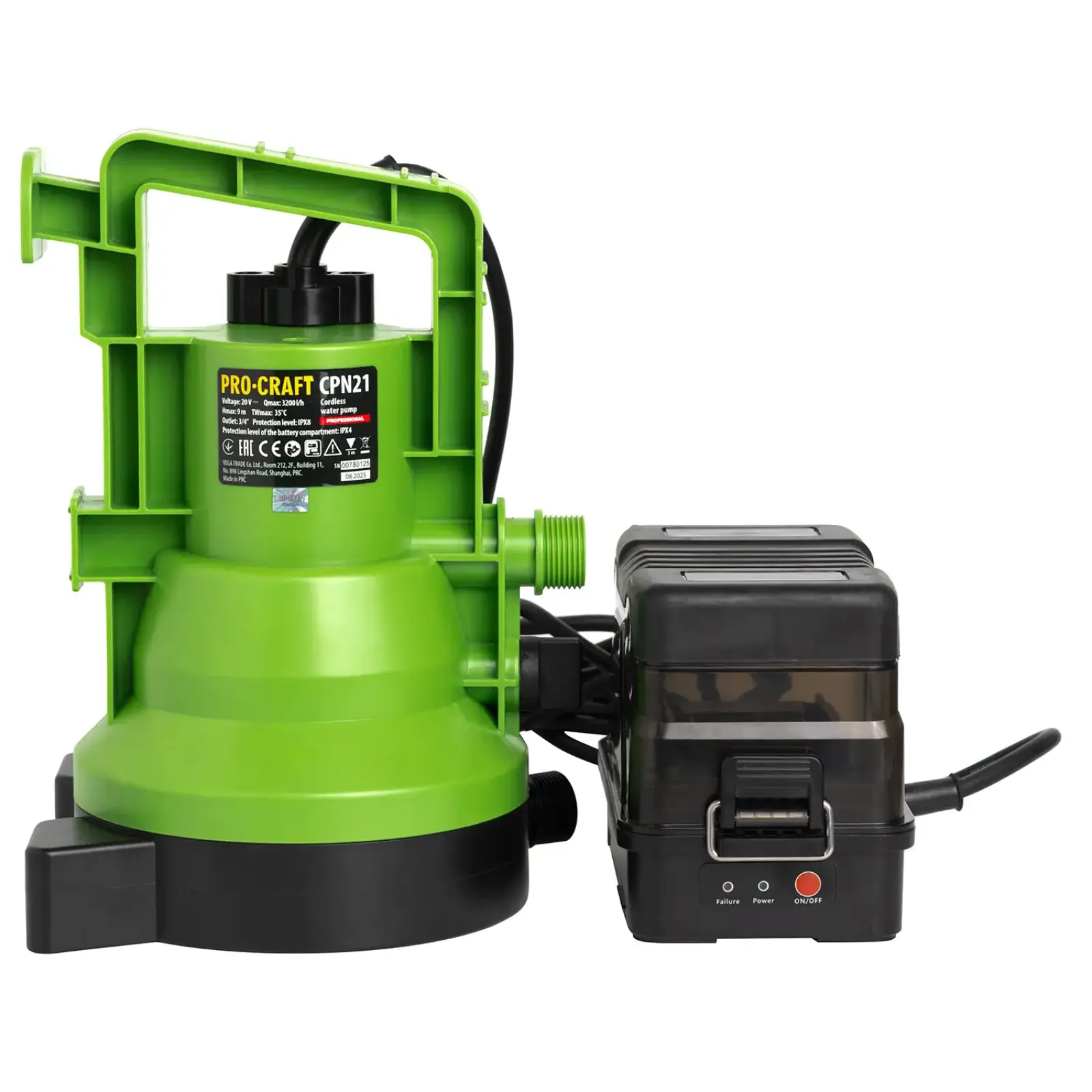 Акумуляторний насос Procraft CPN21 (без акб та зп) (CPN21_bb) UA