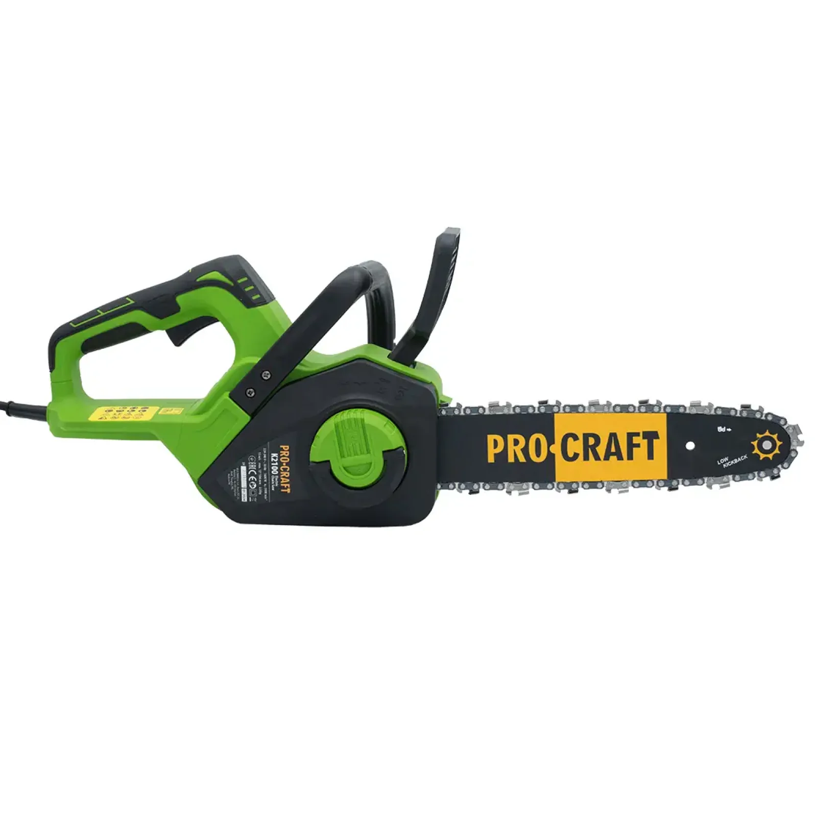 Ланцюгова безщіткова пила Procraft K2100 бічна UA