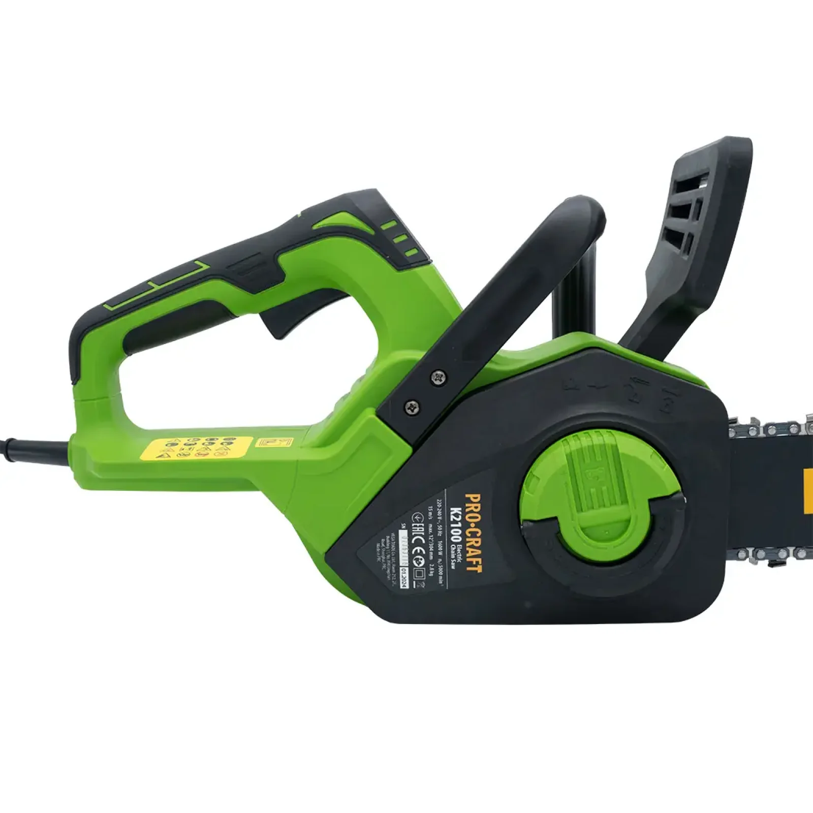 Ланцюгова безщіткова пила Procraft K2100 бічна UA