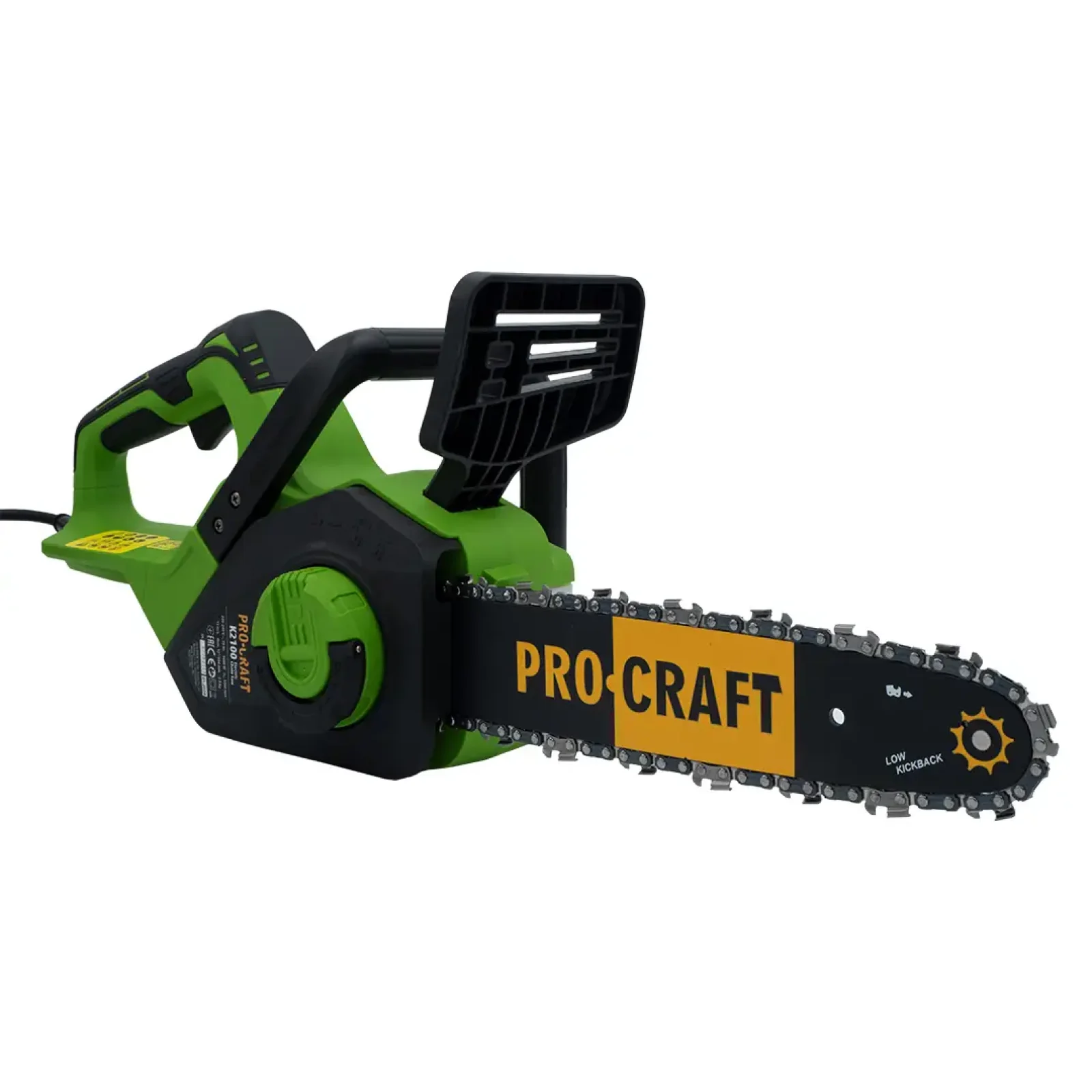 Ланцюгова безщіткова пила Procraft K2100 бічна UA