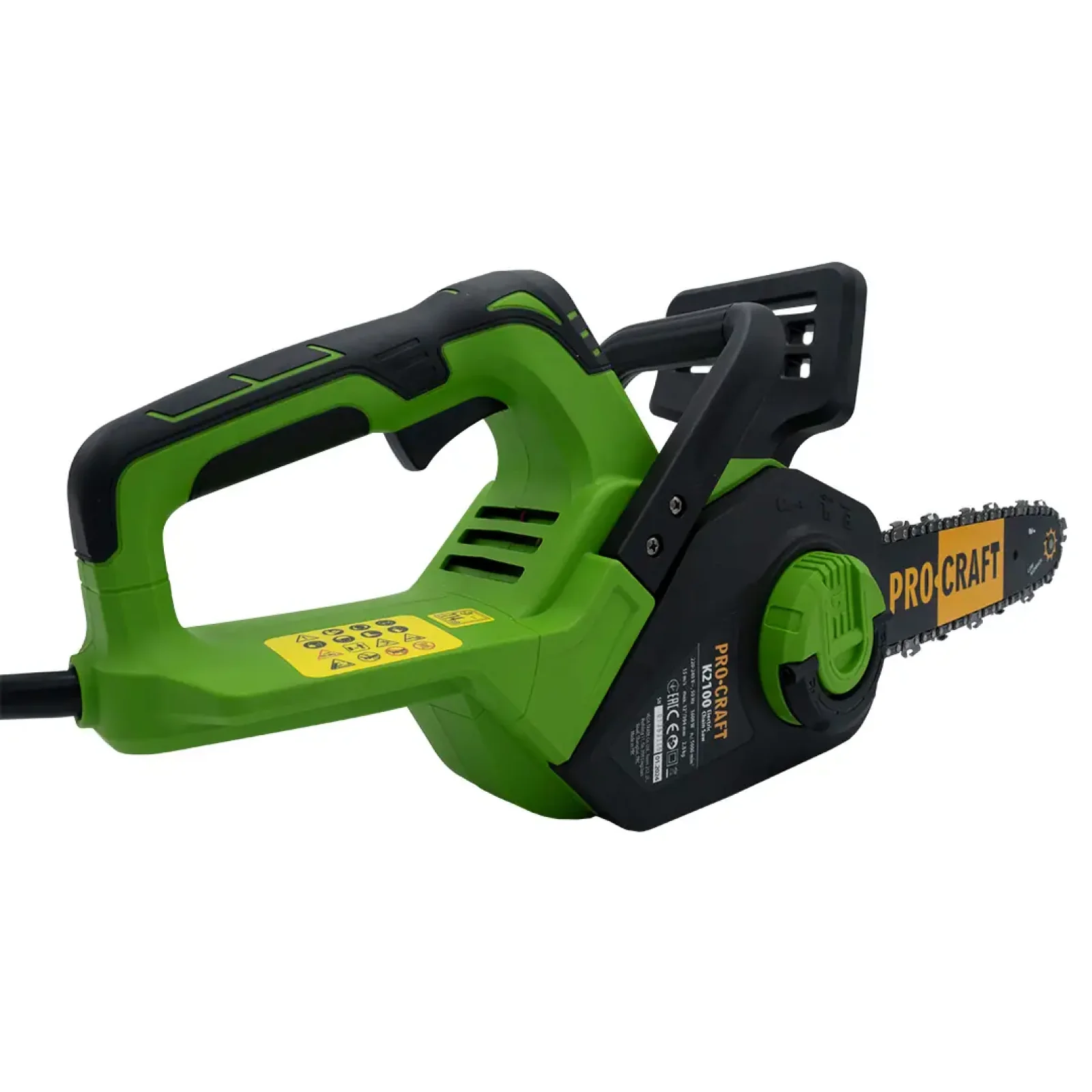 Ланцюгова безщіткова пила Procraft K2100 бічна UA