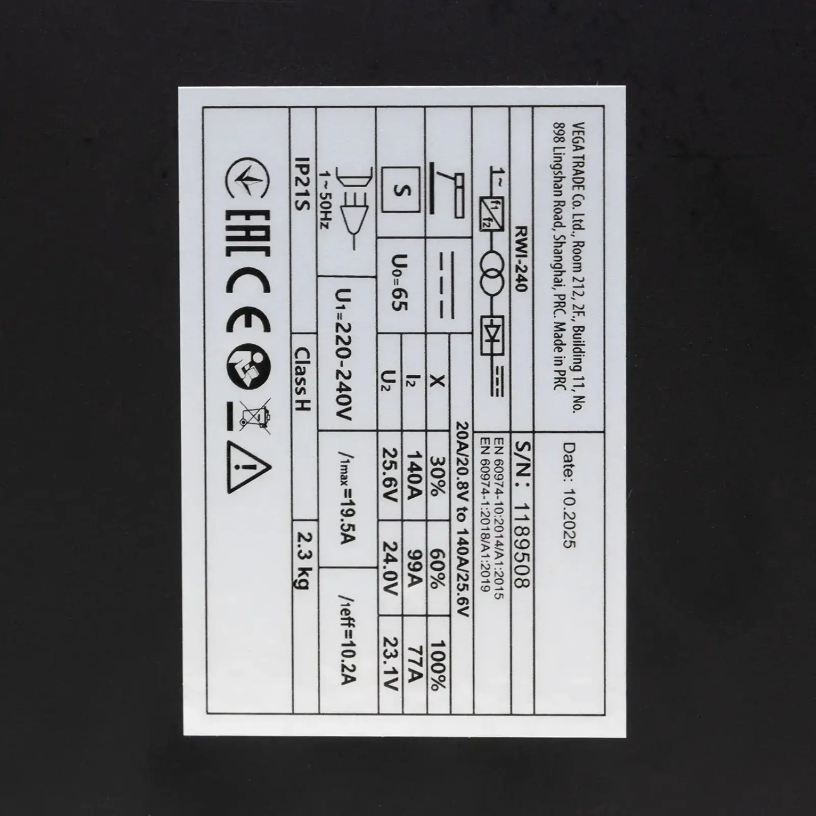 Інверторний зварювальний апарат Procraft industrial RWI240 UA