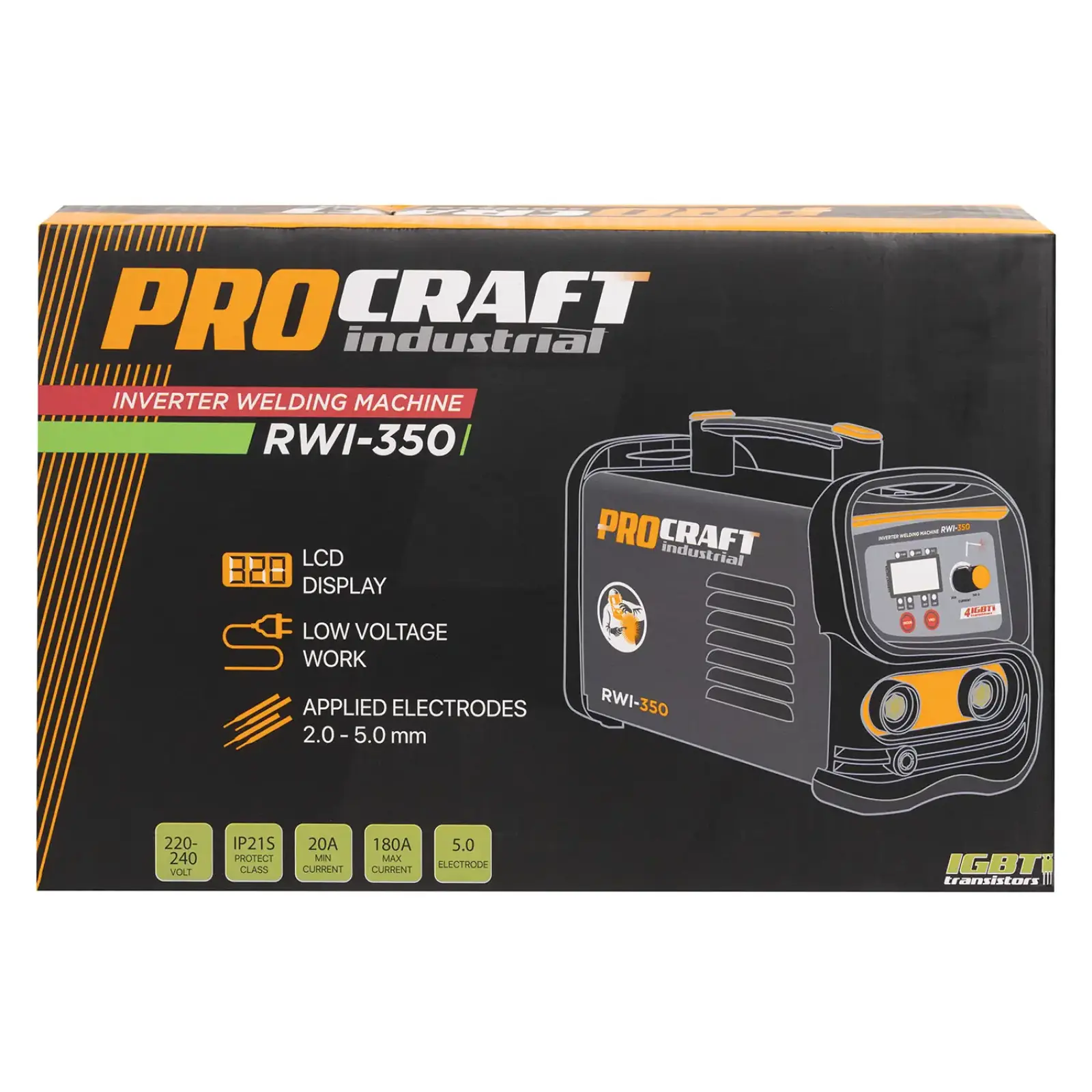 Інверторний зварювальний апарат Procraft industrial RWI350 2026 (RWI350_2026) UA