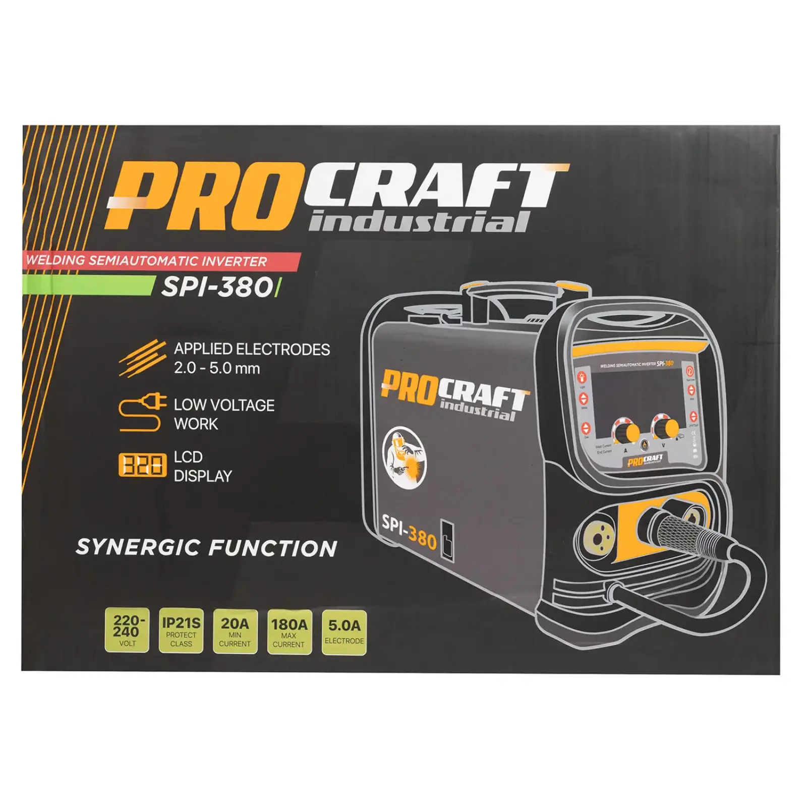 Інверторний зварювальний напівавтомат Procraft industrial SPI380 2026 (SPI380_2026) UA