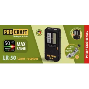 Лазерний приймач Procraft LR50 (зелений та червоний колір) UA
