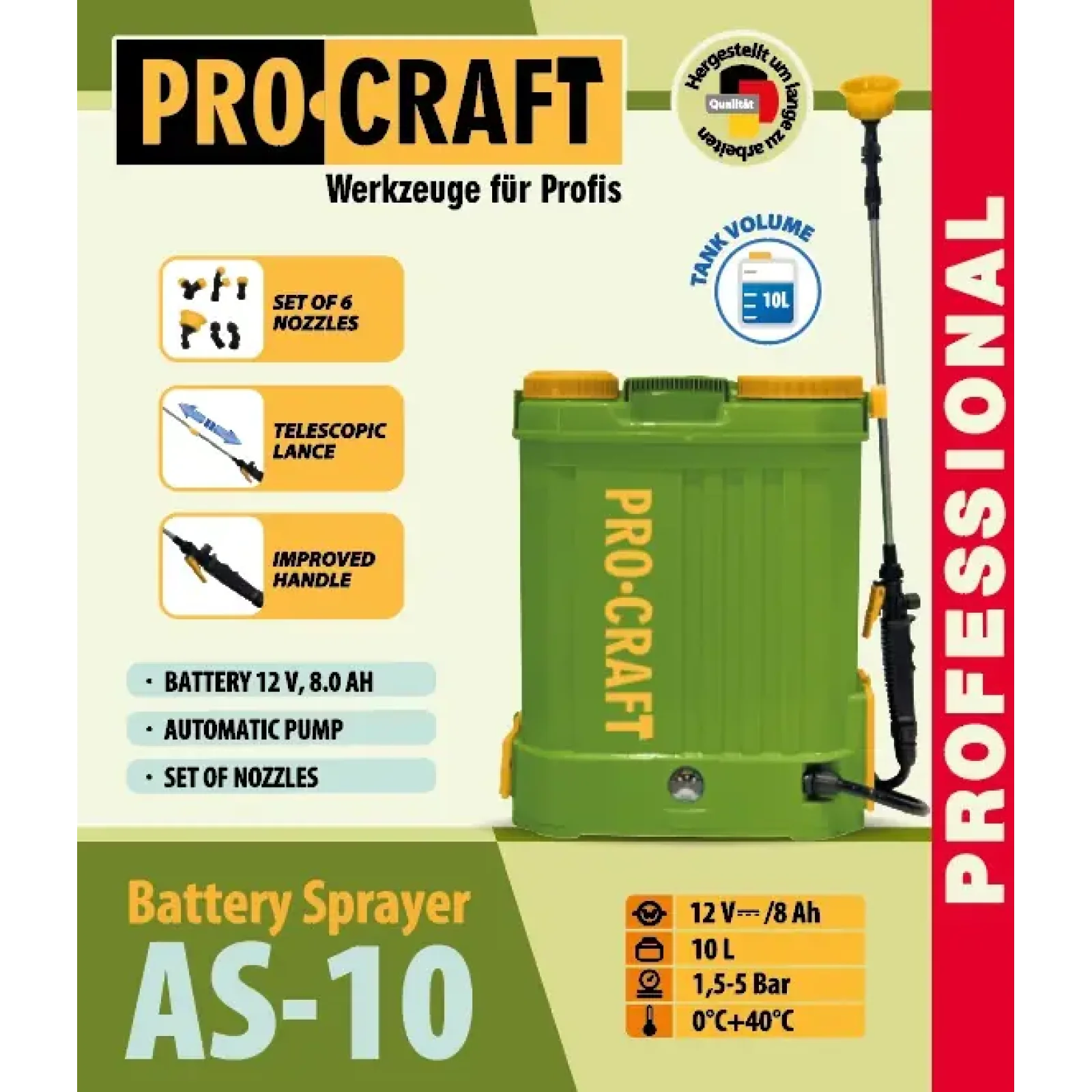 Обприскувач Procraft AS10 UA