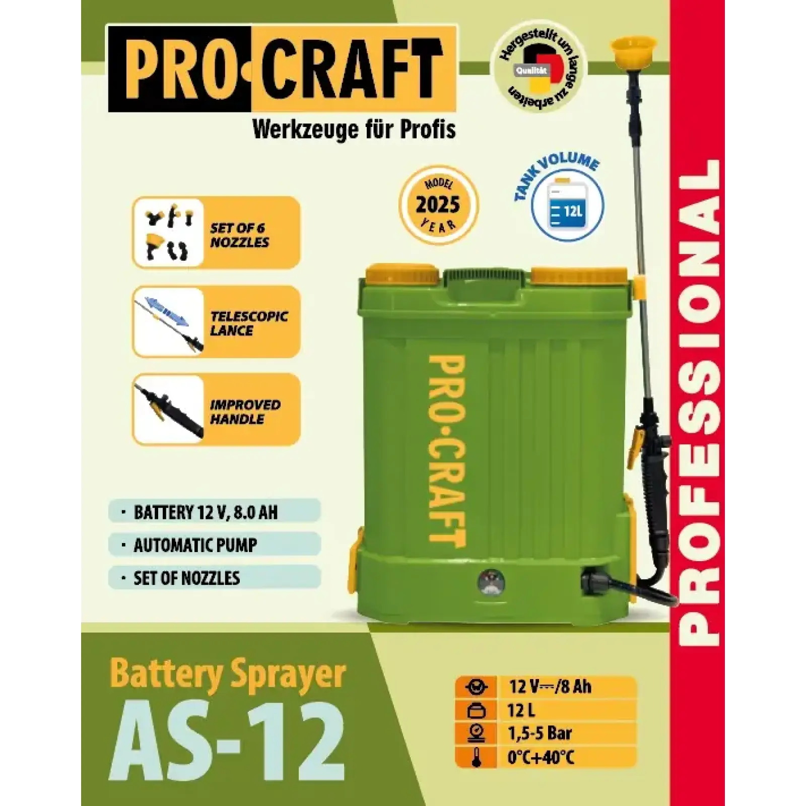 Обприскувач Procraft AS12 (2026) (AS12_2026) UA