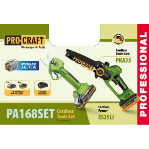 Набір акумуляторного інструменту PA168SET (2 акб) Procraft UA