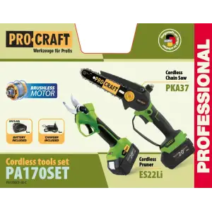 Набір акумуляторного інструменту PA170SET (1 акб) Procraft UA
