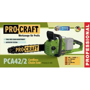 Акумуляторна ланцюгова пила Procraft PCA42/2 (Без АКБ та ЗП) (PCA42_2bb) UA