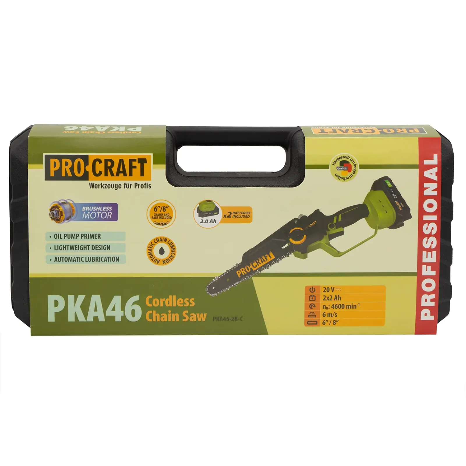 Акумуляторна міні пила Procraft PKA46 (2 акб) Кейс UA