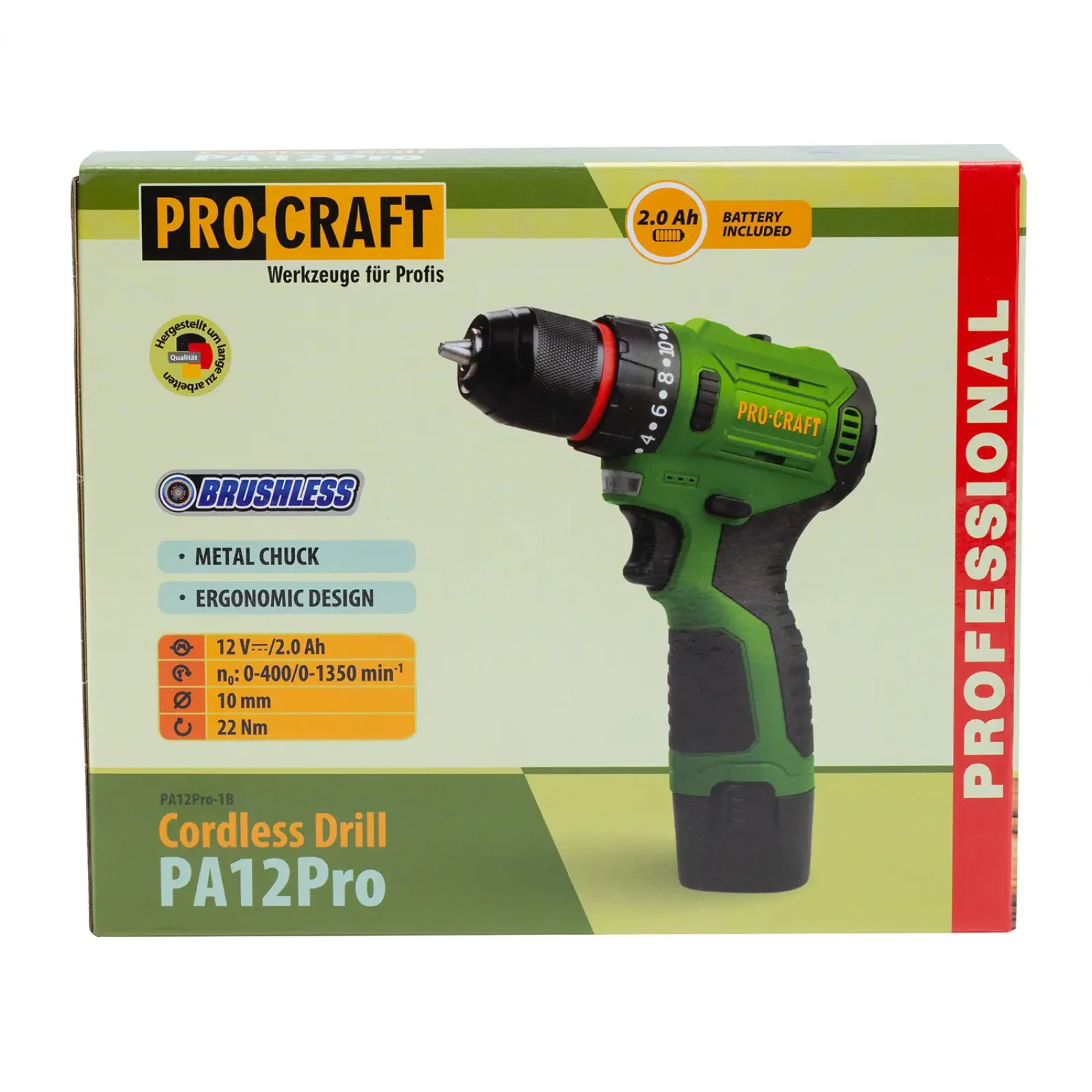 Шуруповерт Procraft PA12Pro (1 акб) (PA12Pro_new) UA