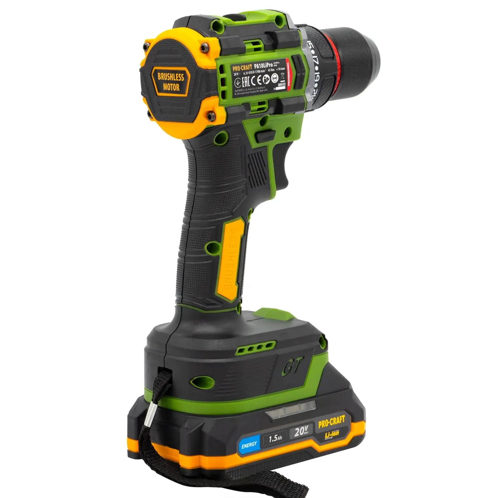 Шуруповерт Procraft PA18LiPro (1 акб) UA