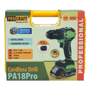 Шуруповерт Procraft PA18Pro (з 1 АКБ 2Аг) (PA18pro_1akb2ah) UA