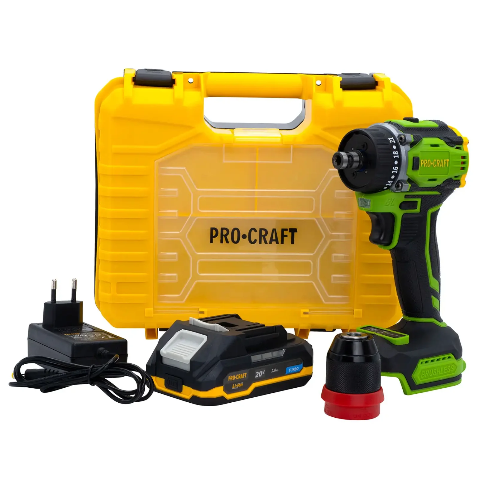 Шуруповерт Procraft PA18Pro DFR (з 1 АКБ 2Аг) (PA18Pro_DFR_1akb2ah) UA