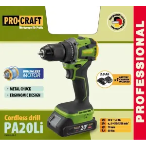 Шуруповерт Procraft PA20Li (з 1 акб та зп) (PA20Li_1b) UA