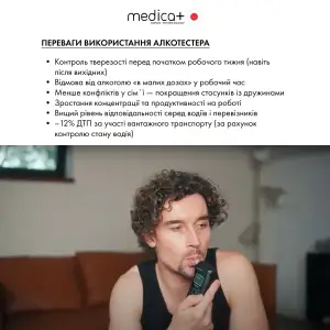 Алкотестер електрохімічний MEDICA+ Alco Control 9.0 PRO UA