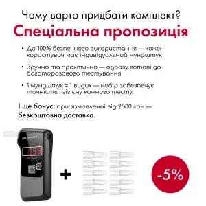 Алкотестер електрохімічний MEDICA+ Alco Control 9.0 PRO UA