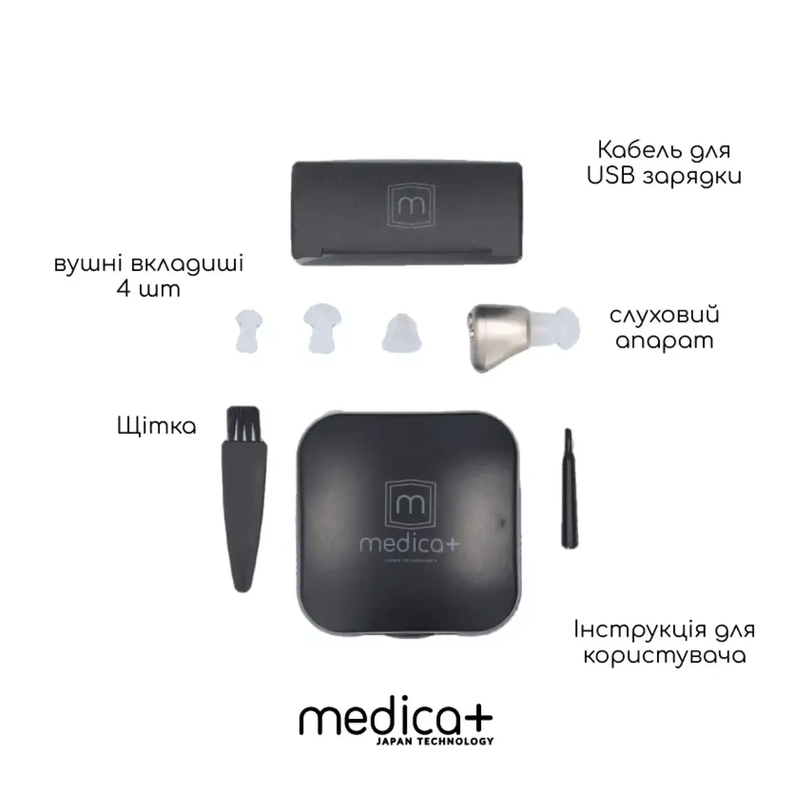 Універсальний слуховий апарат MEDICA+ Sound Control 14 UA