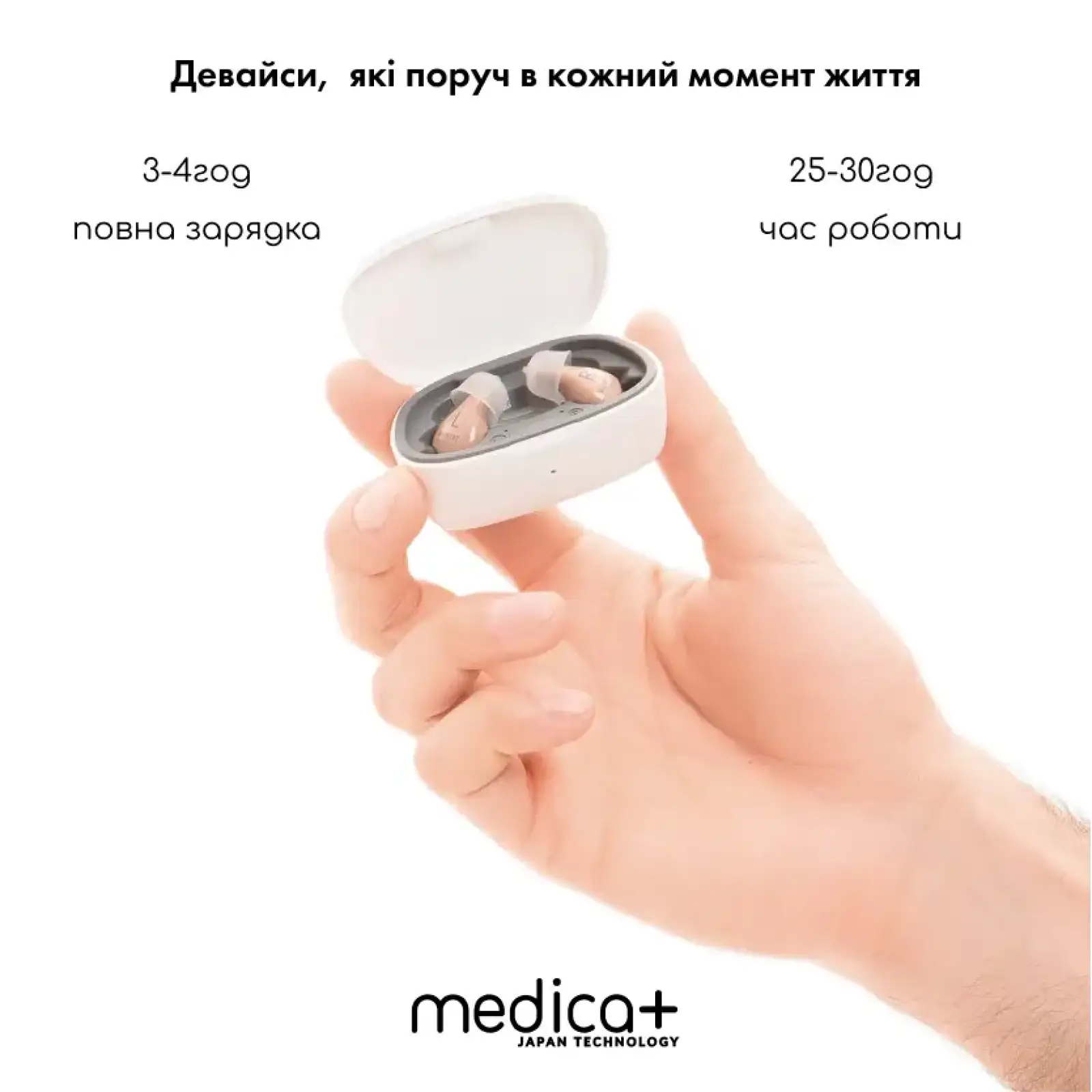 Універсальний слуховий апарат MEDICA+ Sound Control 16 UA