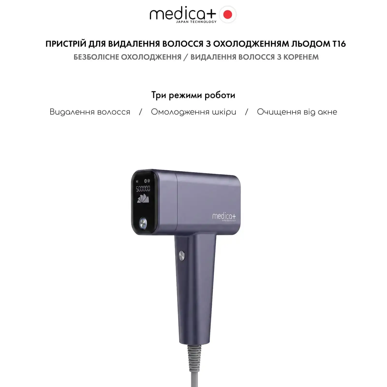 Фотоепілятор охолоджуючий MEDICA+ ICE PRO 10X UA
