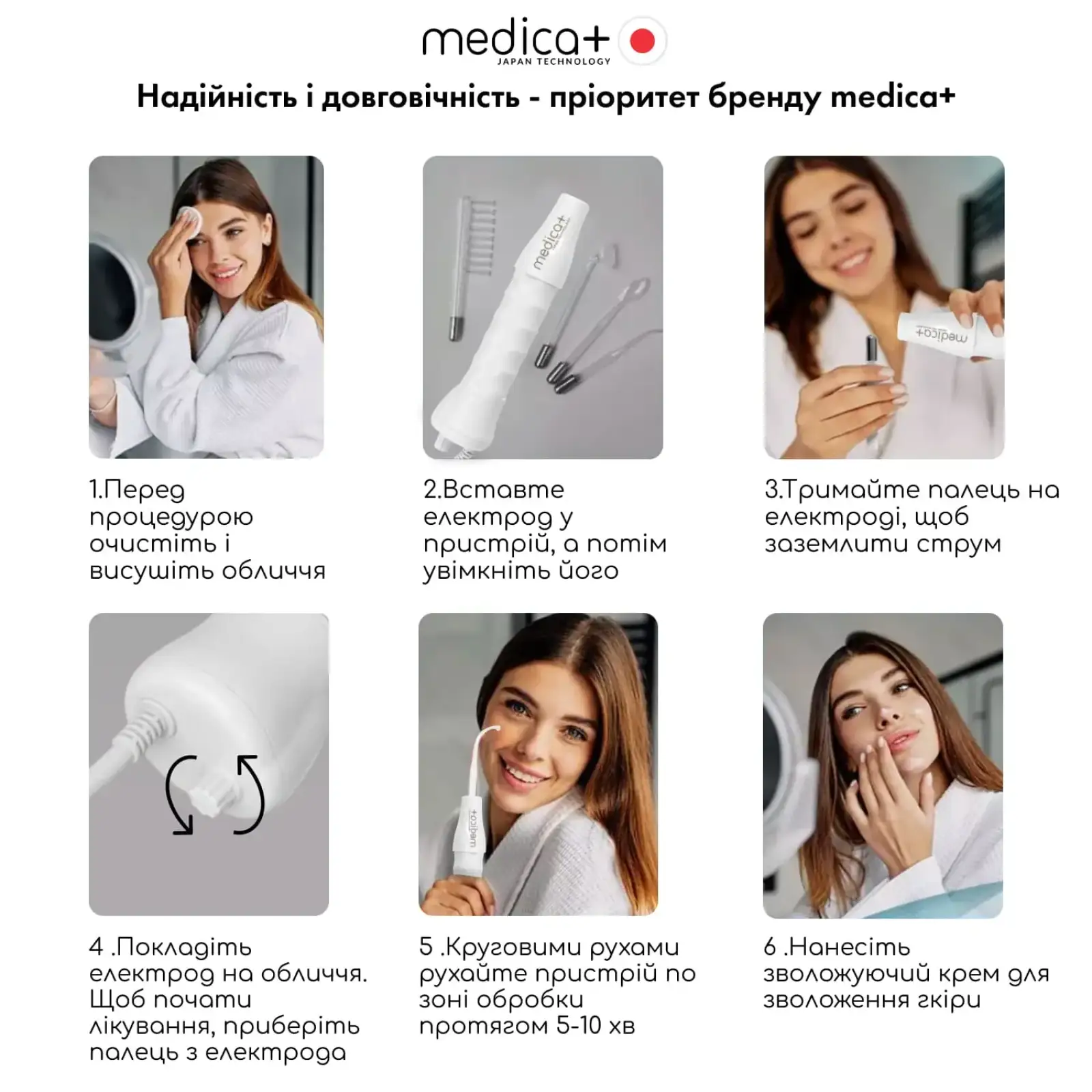Портативний дарсонваль MEDICA+ DARSOLINE 4.0 UA