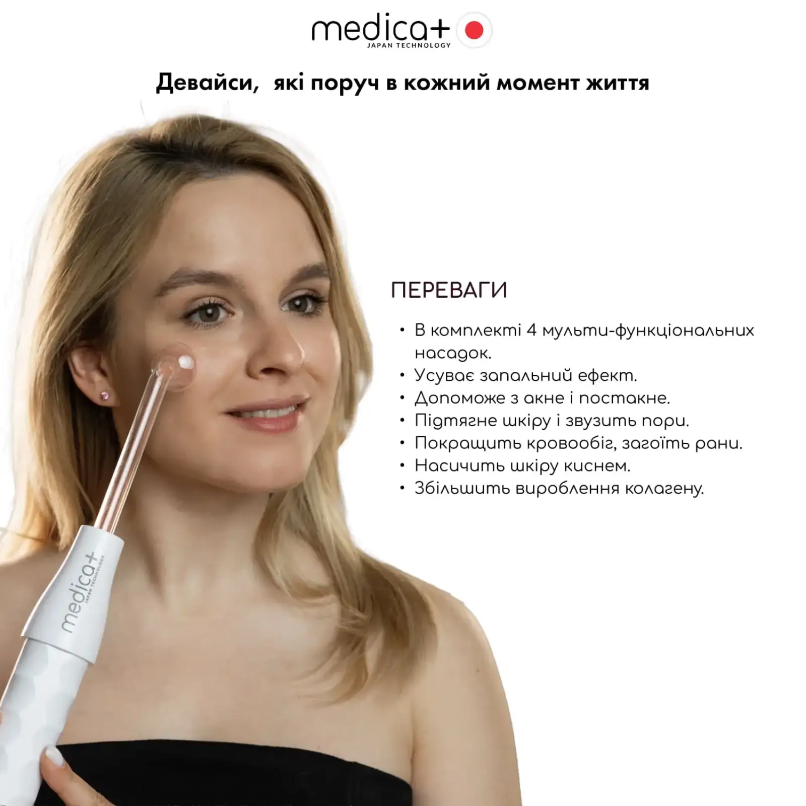 Портативний дарсонваль MEDICA+ DARSOLINE 4.0 UA
