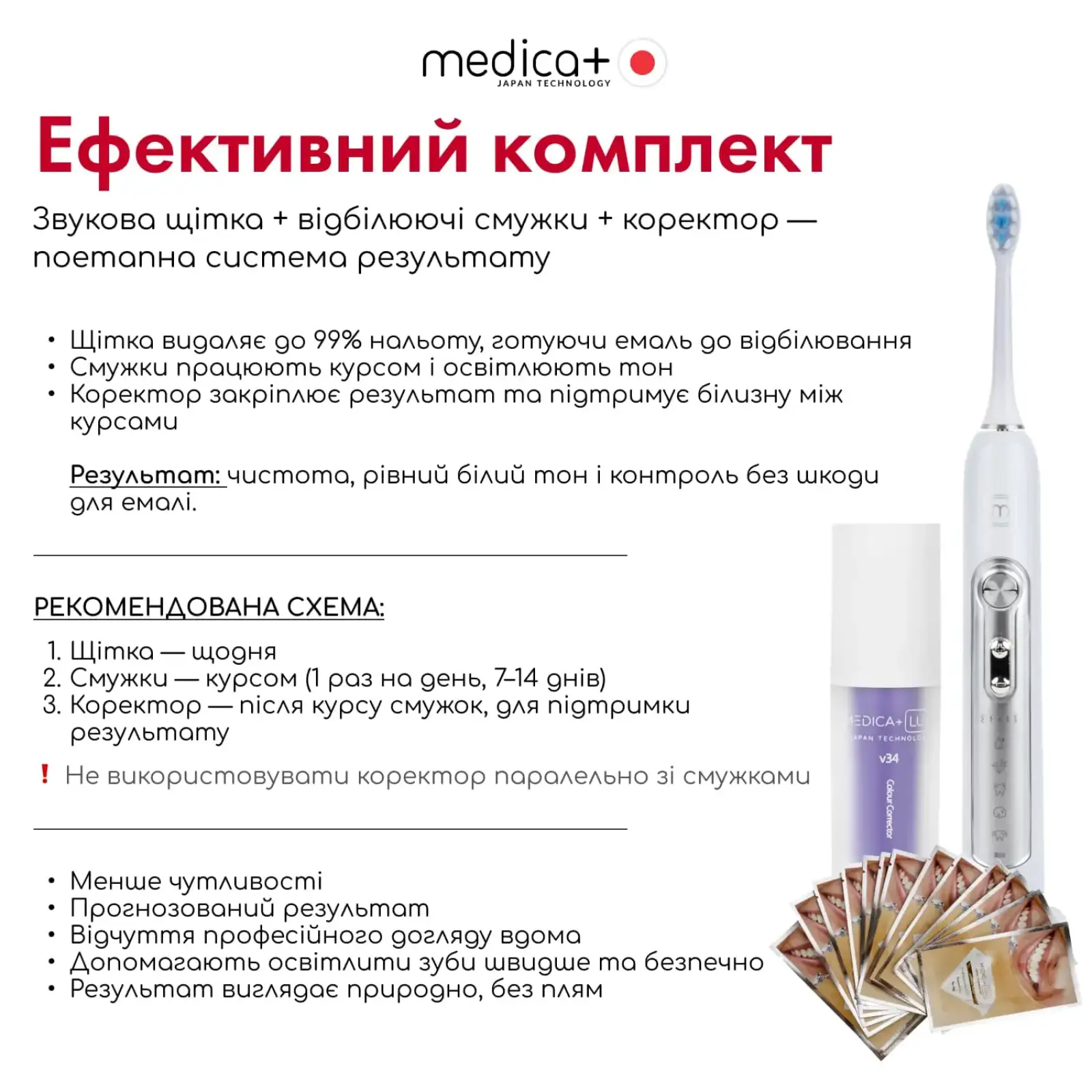 Ультразвукова зубна щітка MEDICA+ PROBRUSH 9.0 white UA