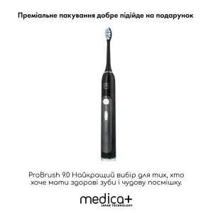 Ультразвуковая зубная щетка MEDICA+ PROBRUSH 9.0 black UA