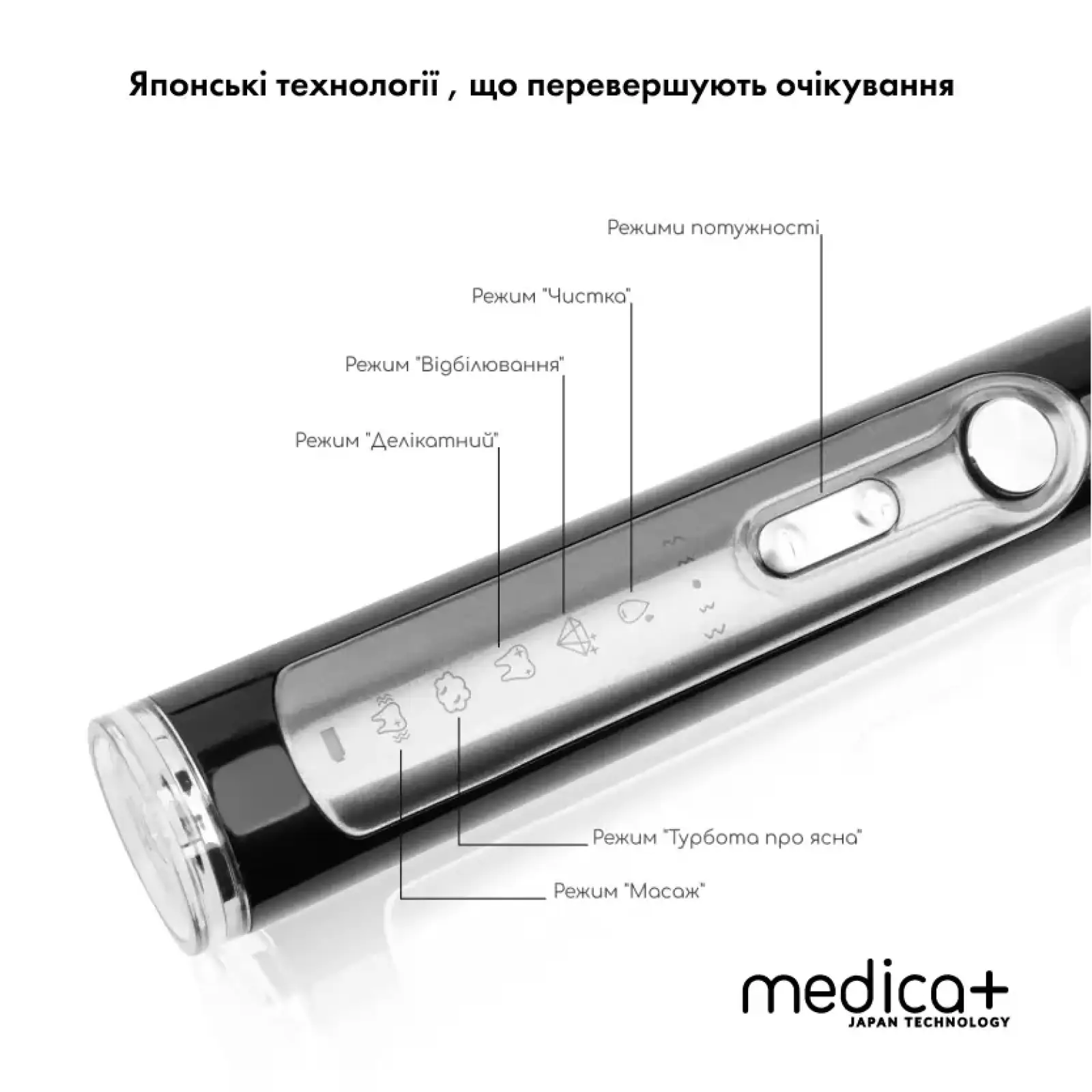 Ультразвуковая зубная щетка MEDICA+ PROBRUSH 9.0 black UA