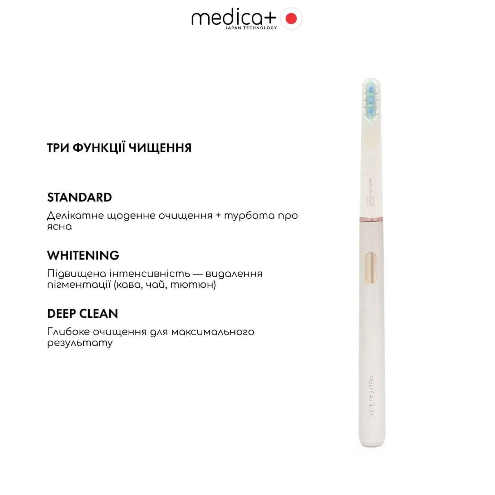 Зубна щітка MEDICA+ Lux 10ХN Aluminum Portable Silver UA