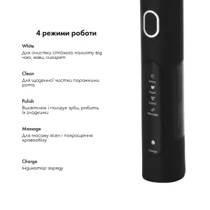 Електрична зубна щітка MEDICA+ ProBrush XO Сarbon Soft Touch (Black) UA