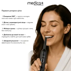 Електрична зубна щітка MEDICA+ ProBrush XO Сarbon Soft Touch (Black) UA