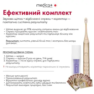 Звукова зубна щітка MEDICA+ ProBrush 11 GOLD Soft-Touch UA