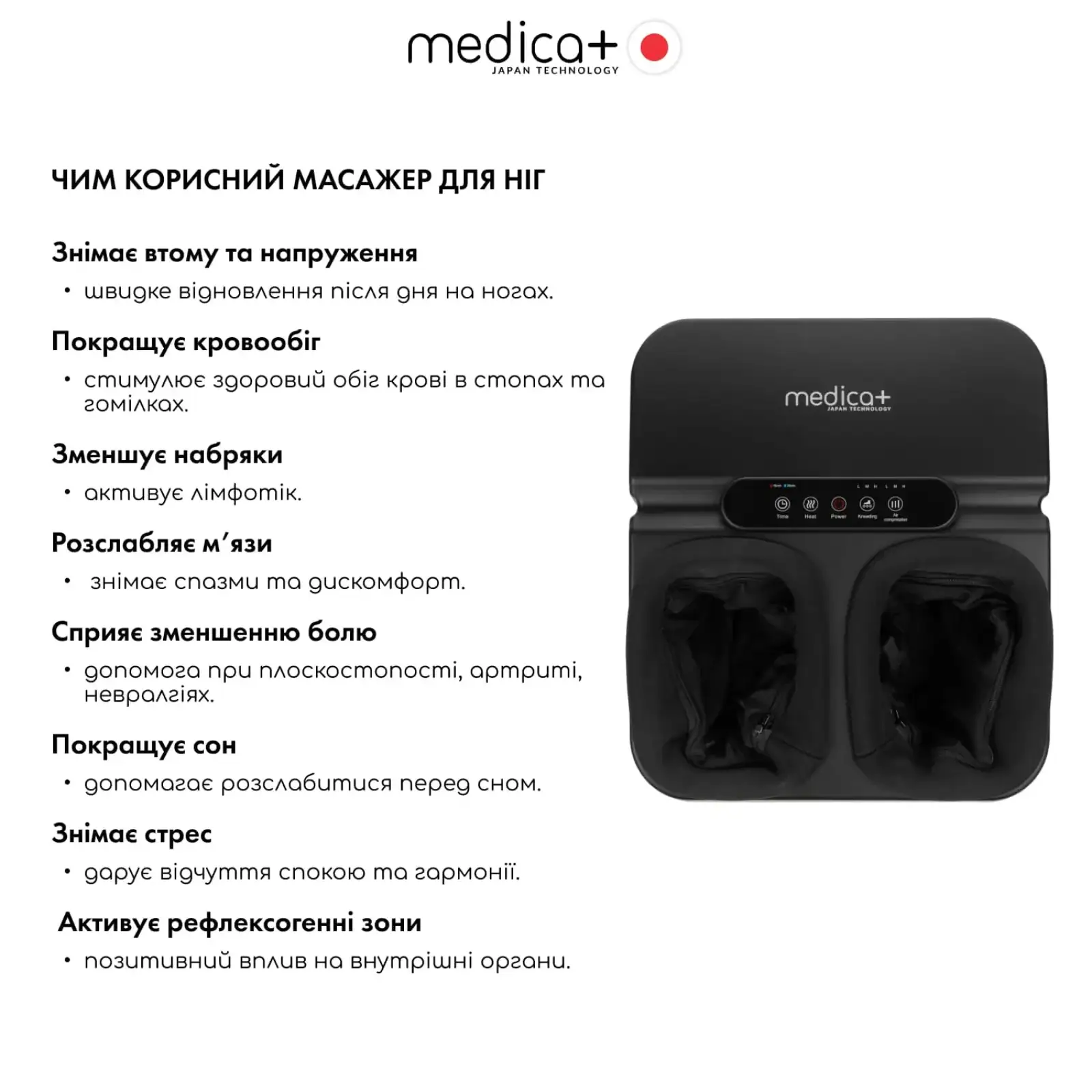 Масажер для ніг MEDICA+ FootMass 7.0 UA