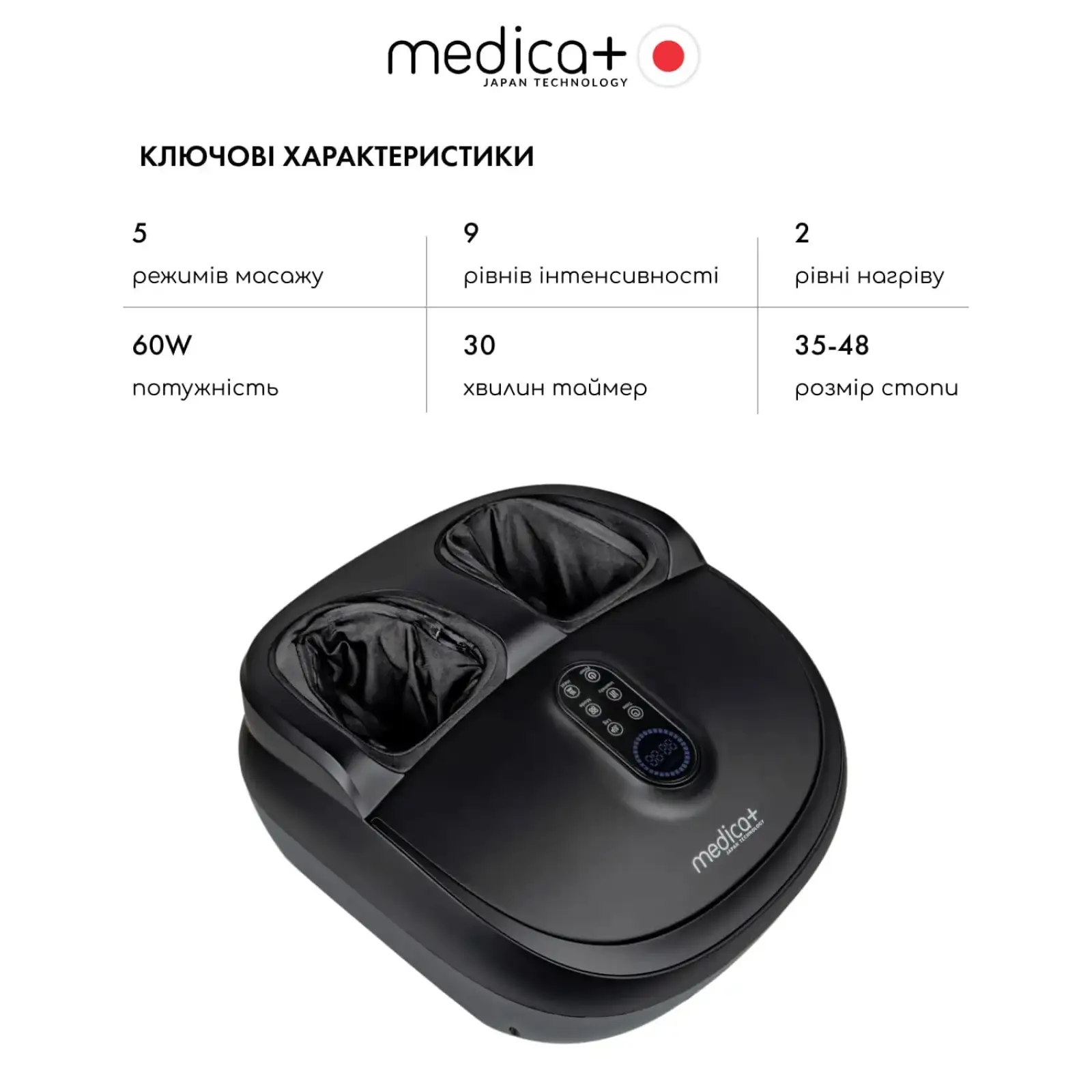 Масажер для ніг MEDICA+ FootMass 8.0 UA