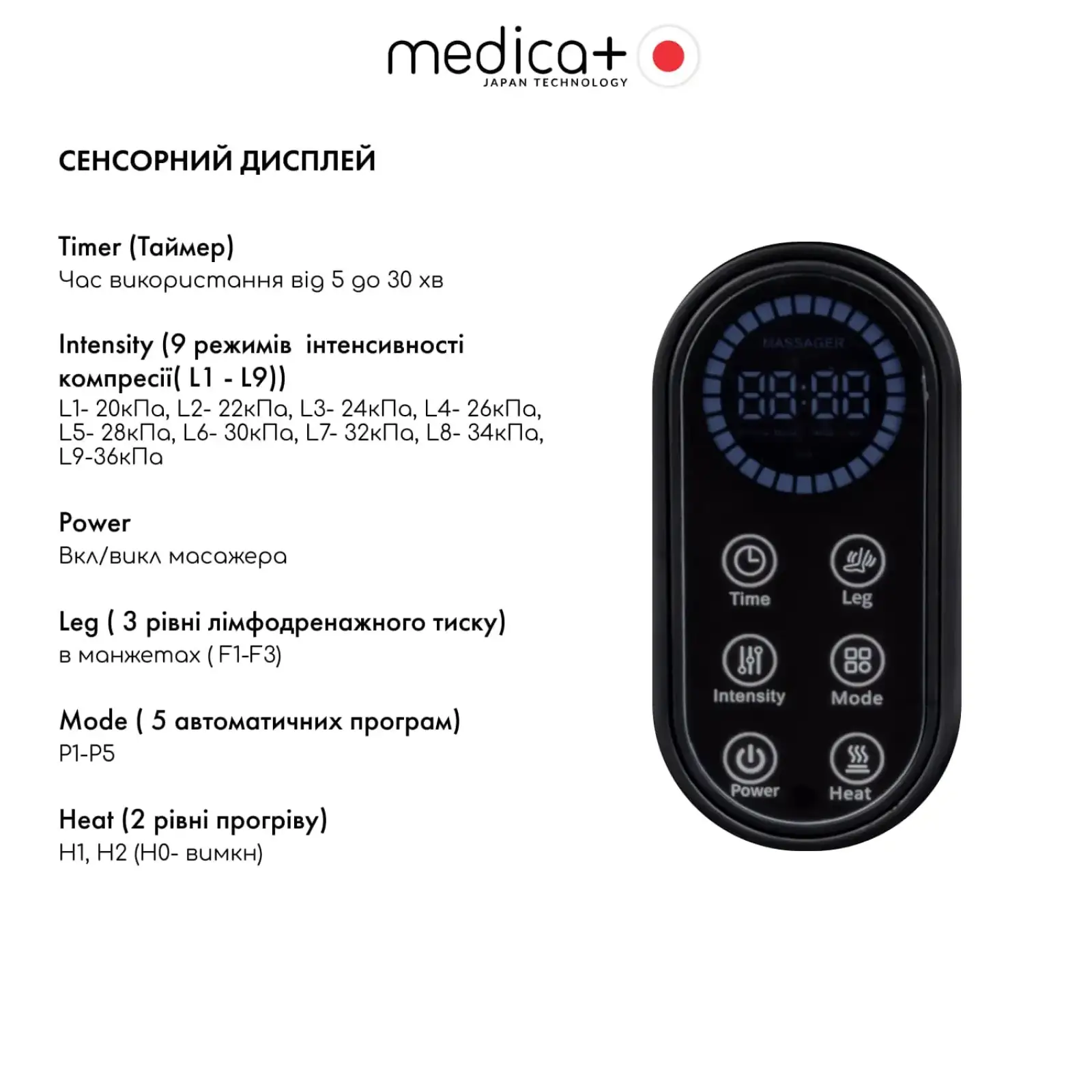 Масажер для ніг MEDICA+ FootMass 8.0 UA