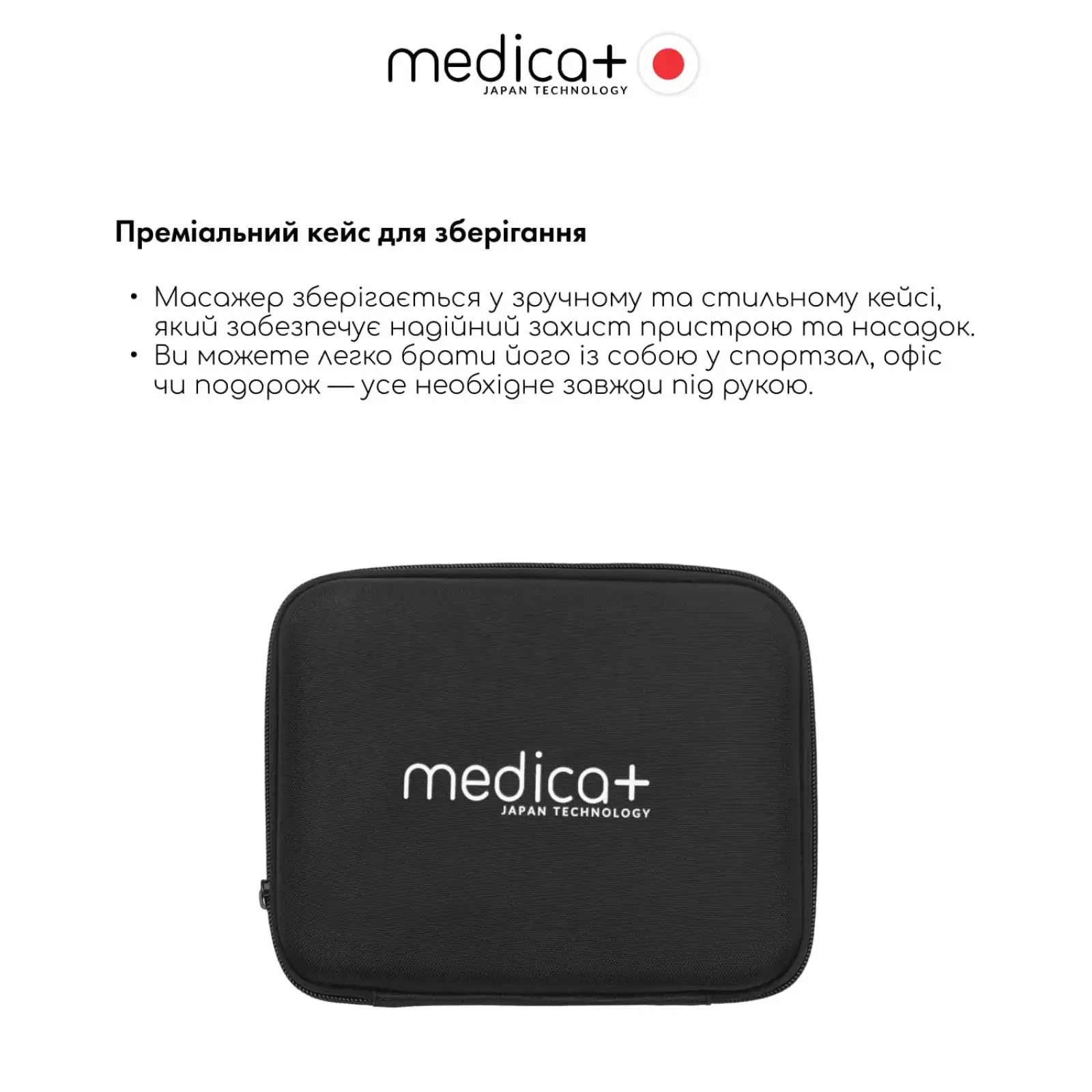 Перкусійний масажер для тіла і м'язів MEDICA+ MassHand Pro 4.0 Black UA