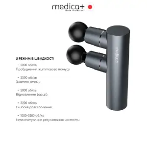 Перкусійний масажер MEDICA+ MassHand Pro 2Х UA