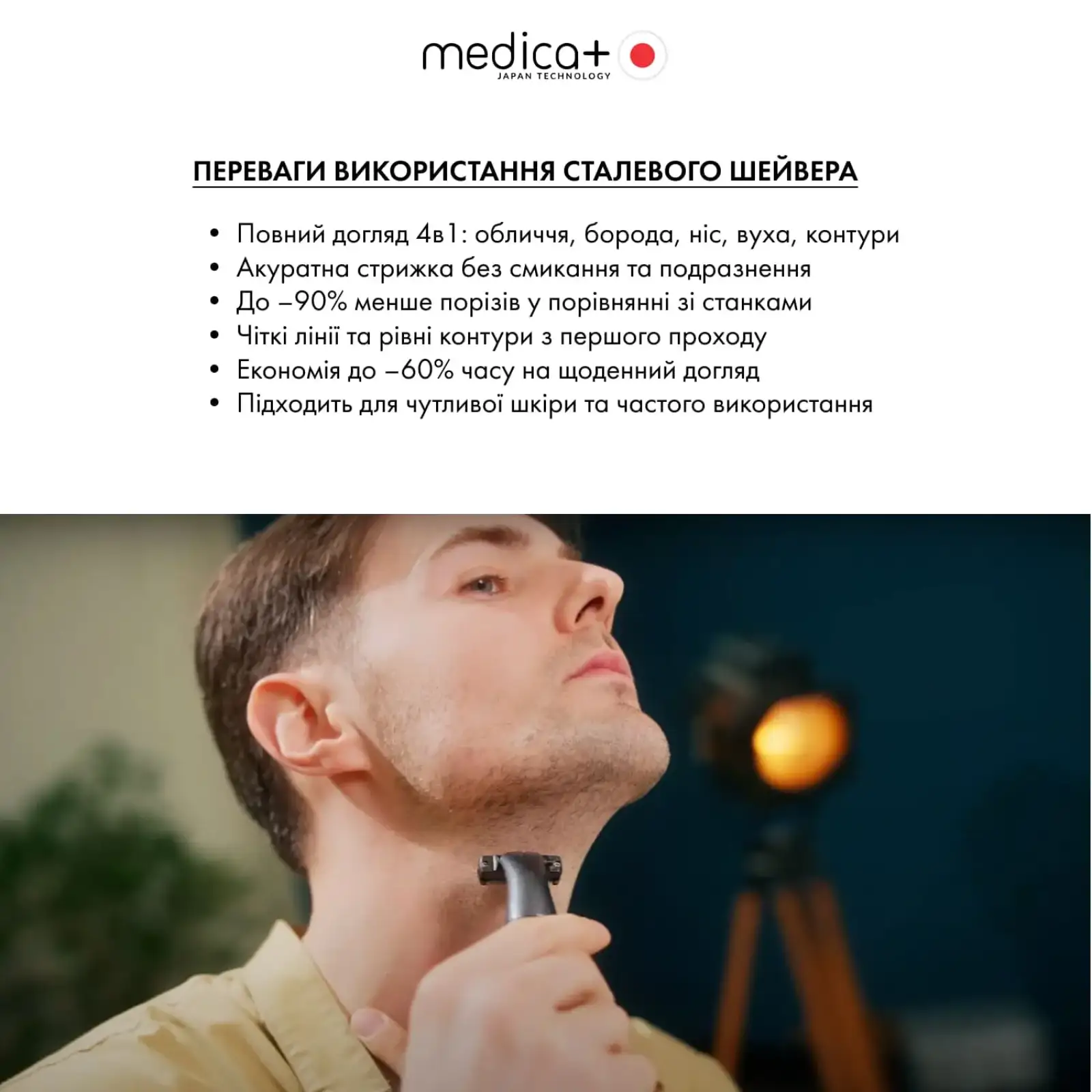 Тример Електростанок 4в1 MEDICA+ Trimmer 8.0 UA
