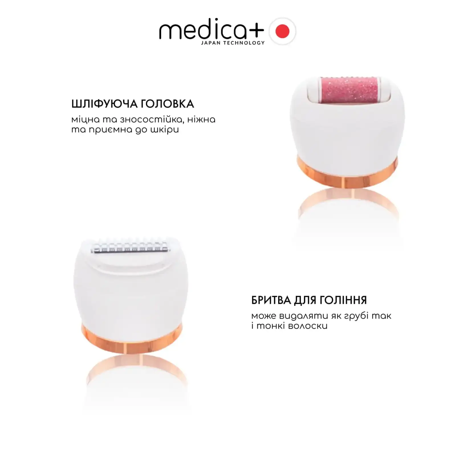 Електрична роликова пилка-пемза 4в1 MEDICA+ BodyControl 4v1 UA