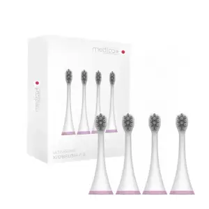 Насадки для звукової зубної щітки MEDICA+ KidsBrush 7.0 pink (4шт) UA