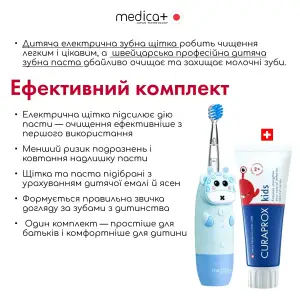 Дитяча зубна щітка MEDICA+ KidsBrush 2.0 Blue UA