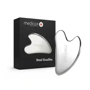Сталевий скребок гуаша для моделювання овалу обличчя MEDICA+ Steel GuaSha UA
