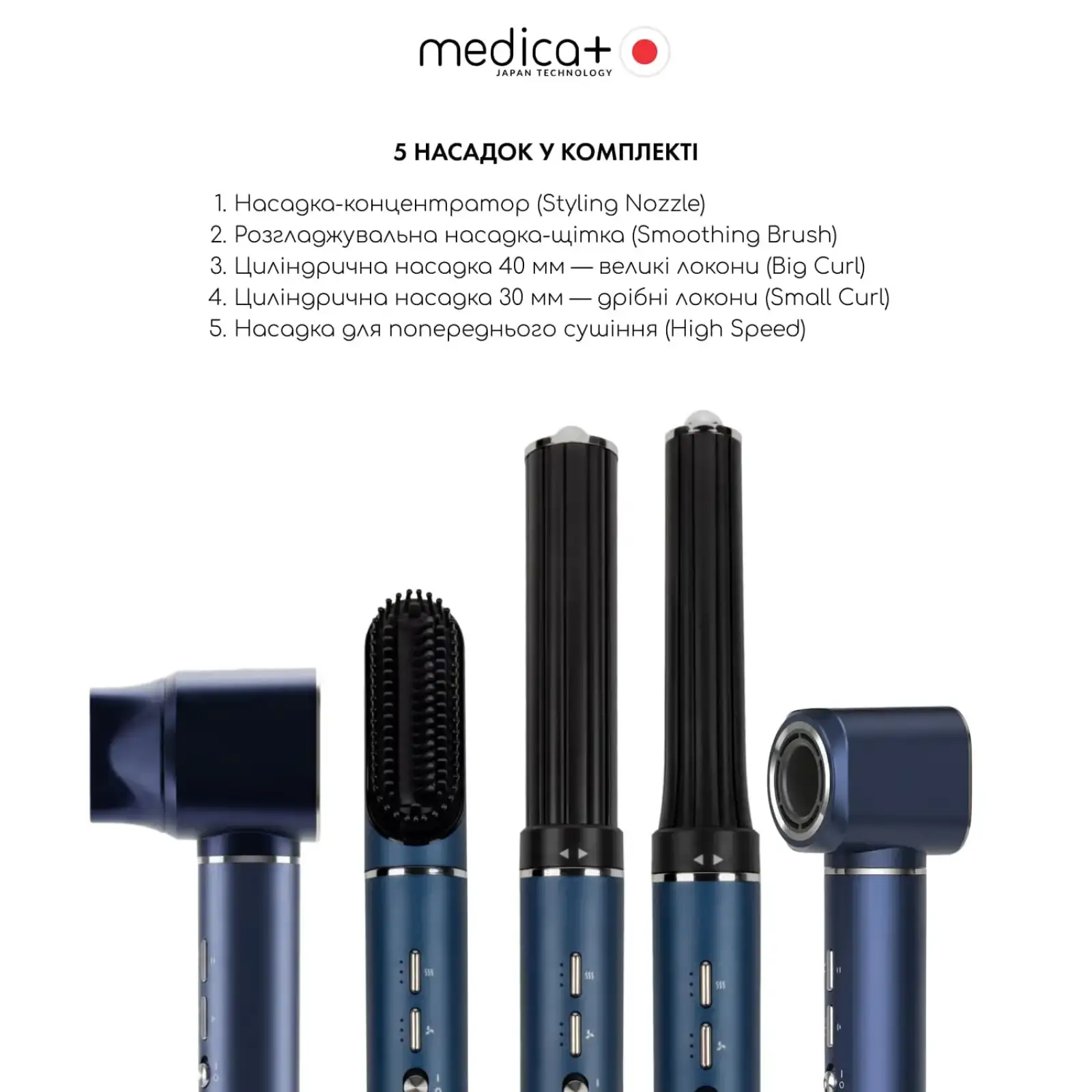 Фен-стайлер для волосся MEDICA+ AIR-ZEN 7.0 UA