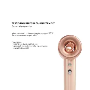 Фен для волосся AIR-ZEN 2.0 Pink Medica+ UA