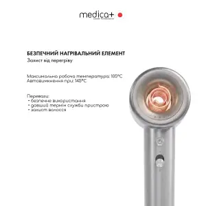Фен для волос MEDICA+ AIR-ZEN 2.0 Silver UA